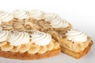 bananenvlaai met slagroom