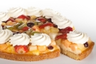 vers fruitvlaai met slagroom